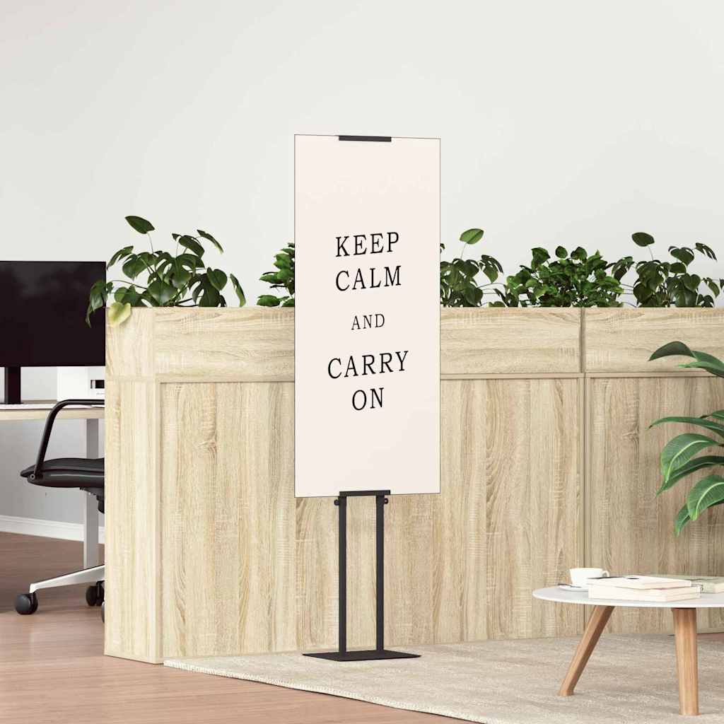 vidaXL Stoiska na targi 2 szt. Czarny 30 x 23,5 x 210 cm Stal