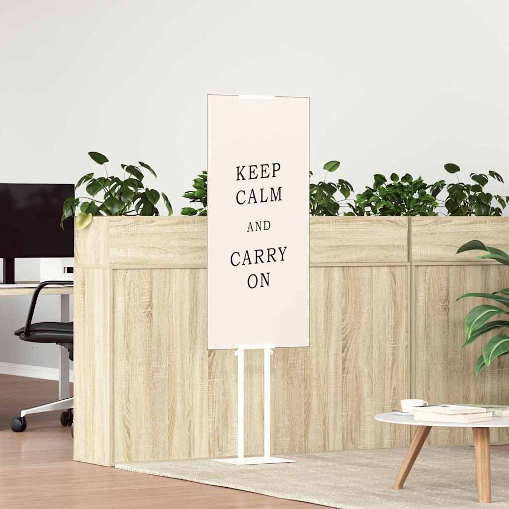 vidaXL Stoiska na targi 2 szt. Biały 30 x 23,5 x 210 cm Stal
