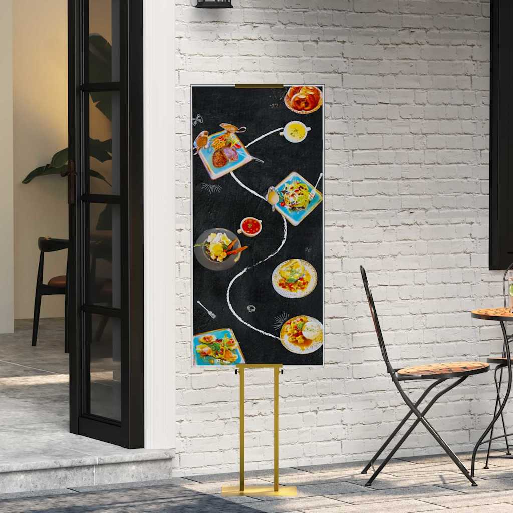 vidaXL Stoiska na targi 2 pcs złoty 30 x 23,5 x 210 cm Stal