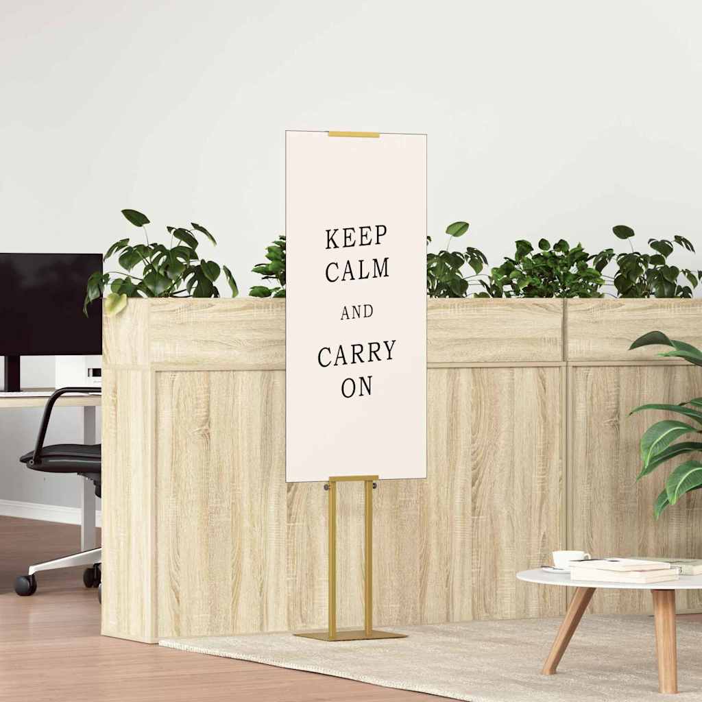 vidaXL Stoiska na targi 2 pcs złoty 30 x 23,5 x 210 cm Stal