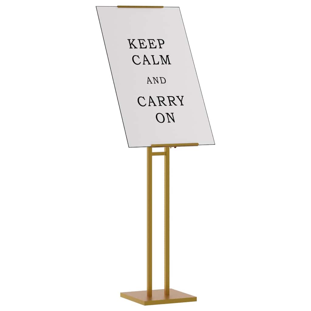 vidaXL Stoiska na targi 2 pcs złoty 26,5 x 26,5 x 150 cm Stal