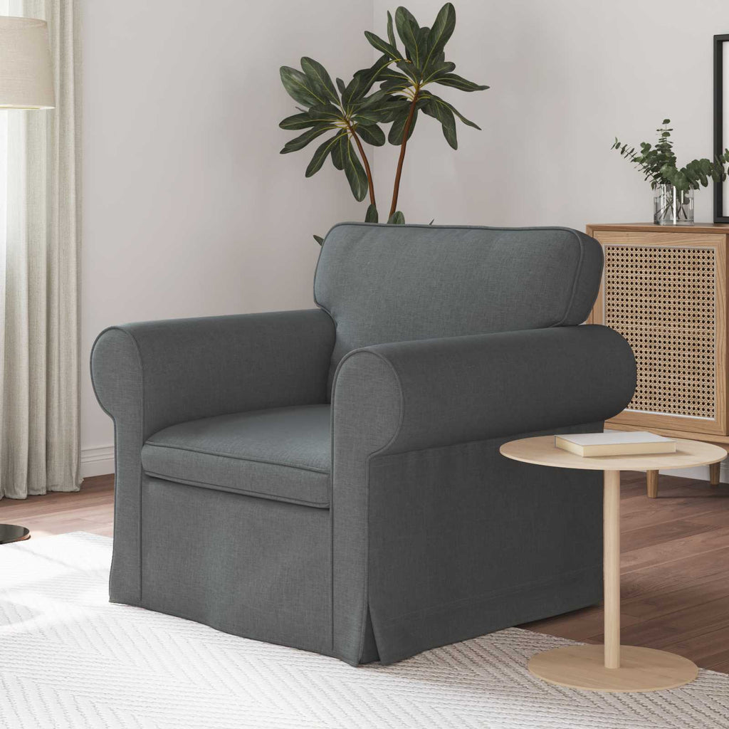 vidaXL Sofa Ciemnoszary 95 x 82 x 80 cm tkanina