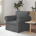 vidaXL Sofa Ciemnoszary 95 x 82 x 80 cm tkanina