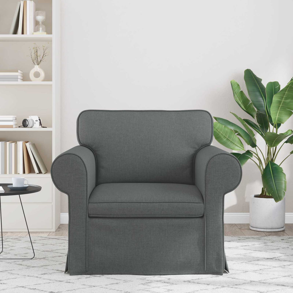 vidaXL Sofa Ciemnoszary 95 x 82 x 80 cm tkanina