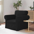vidaXL Sofa Czarny 95 x 82 x 80 cm tkanina