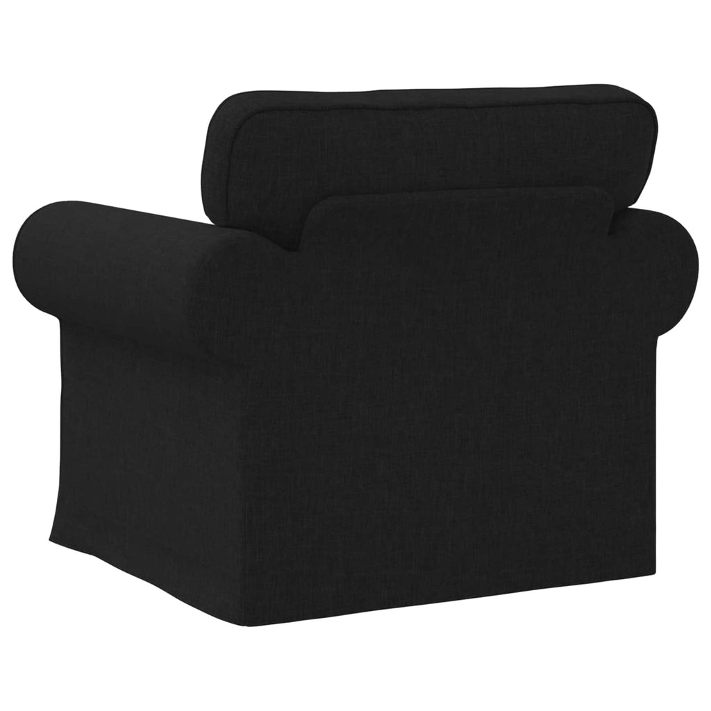 vidaXL Sofa Czarny 95 x 82 x 80 cm tkanina
