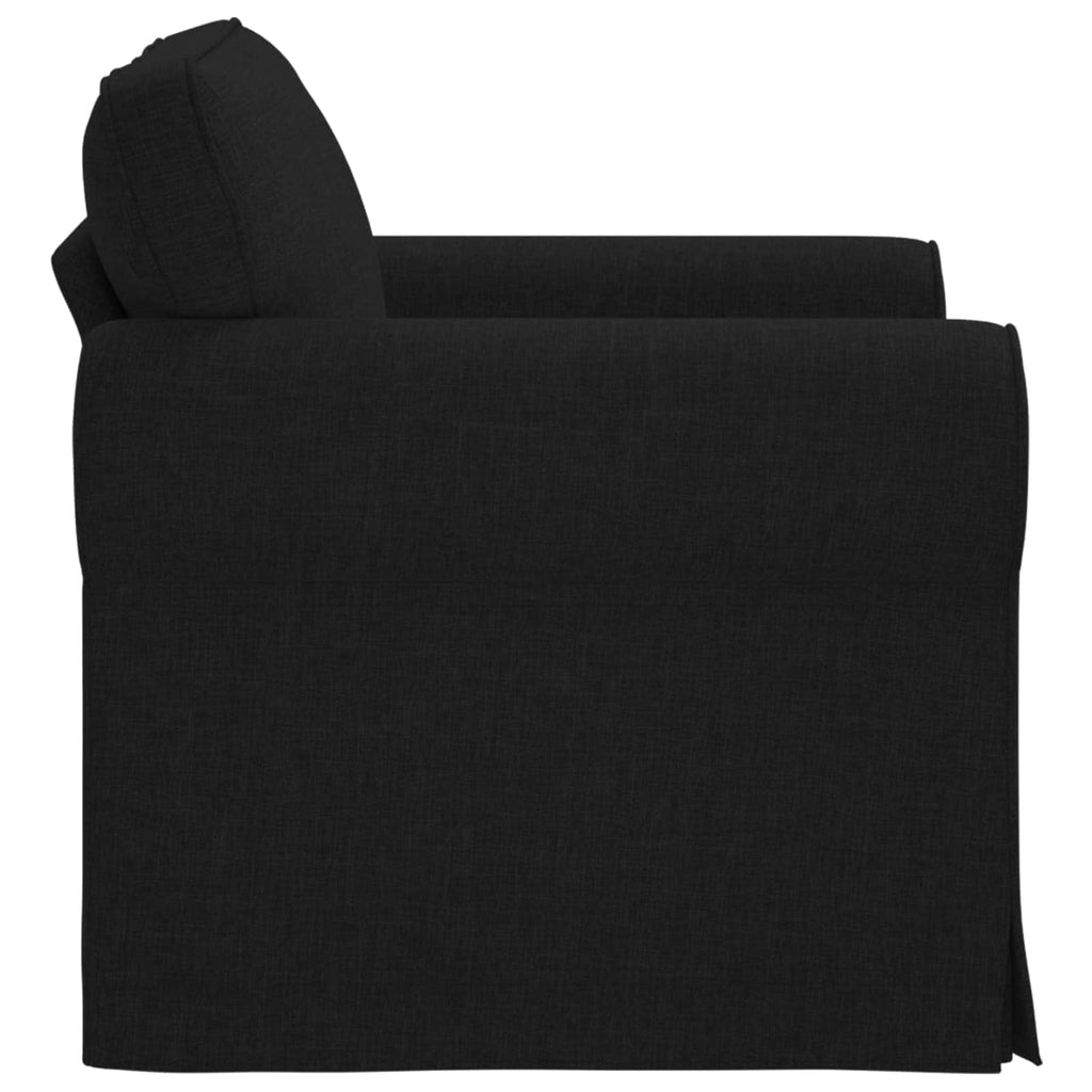 vidaXL Sofa Czarny 95 x 82 x 80 cm tkanina