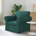vidaXL Sofa Ciemna zieleń 95 x 82 x 80 cm tkanina