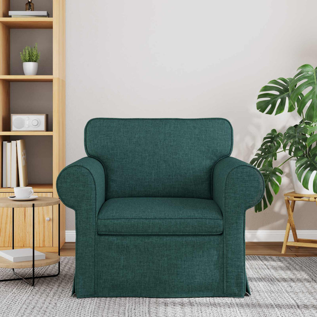 vidaXL Sofa Ciemna zieleń 95 x 82 x 80 cm tkanina