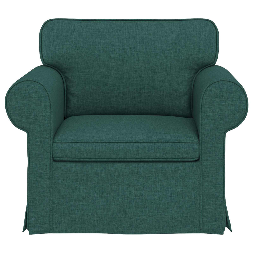 vidaXL Sofa Ciemna zieleń 95 x 82 x 80 cm tkanina
