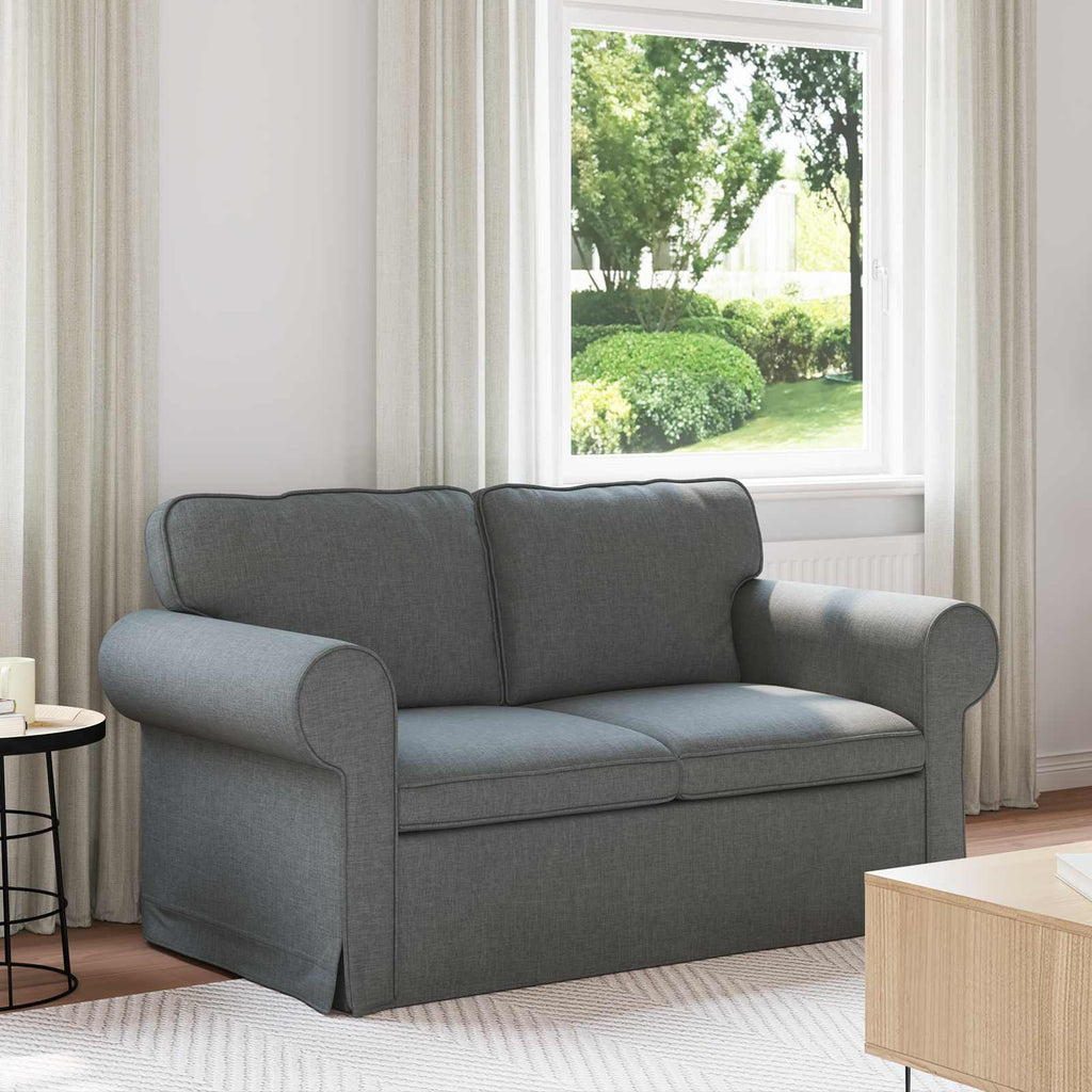 vidaXL Sofa Ciemnoszary 155 x 82 x 80 cm tkanina