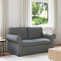 vidaXL Sofa Ciemnoszary 155 x 82 x 80 cm tkanina