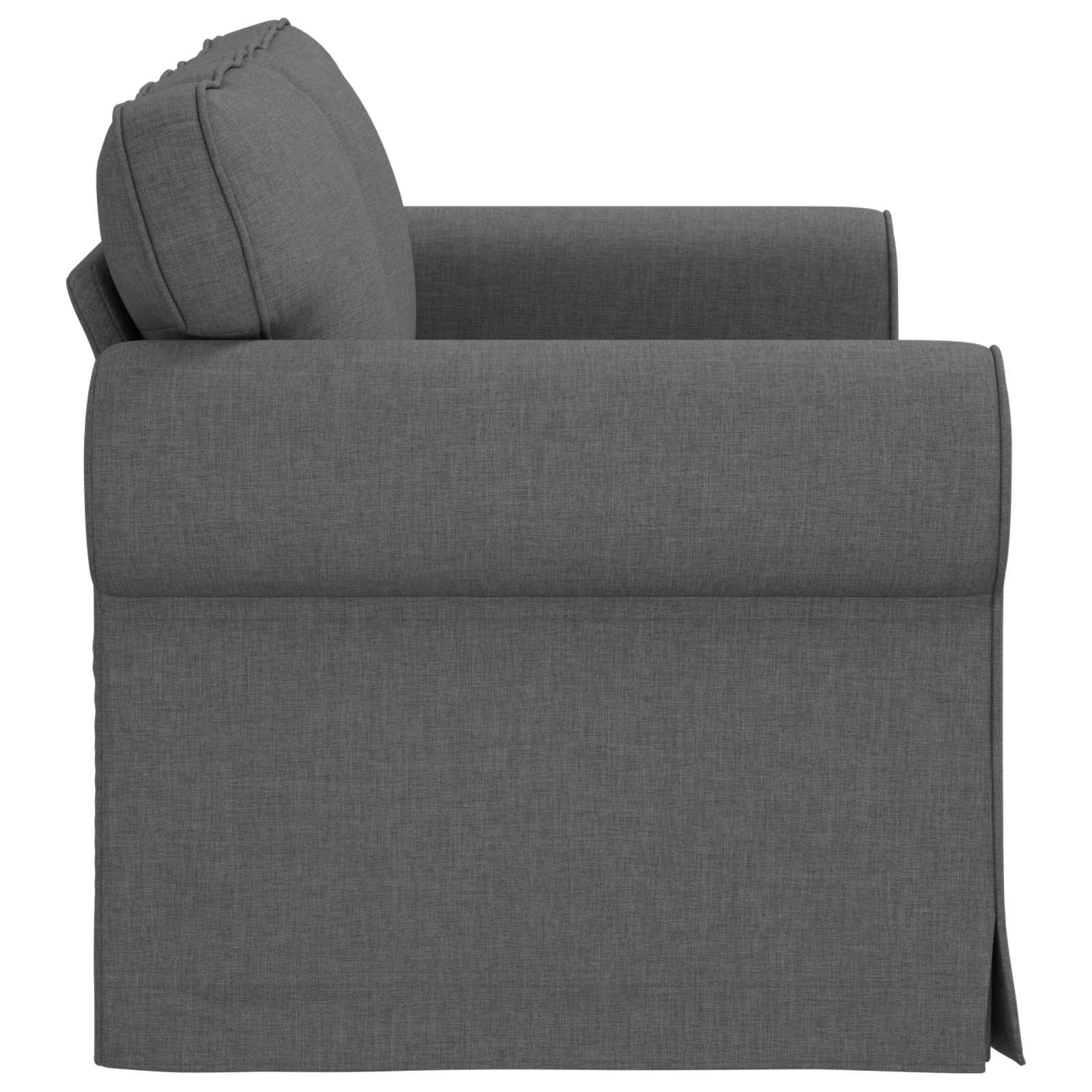 vidaXL Sofa Ciemnoszary 155 x 82 x 80 cm tkanina