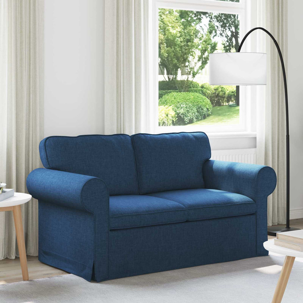 vidaXL Sofa Niebieski 155 x 82 x 80 cm tkanina