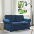 vidaXL Sofa Niebieski 155 x 82 x 80 cm tkanina