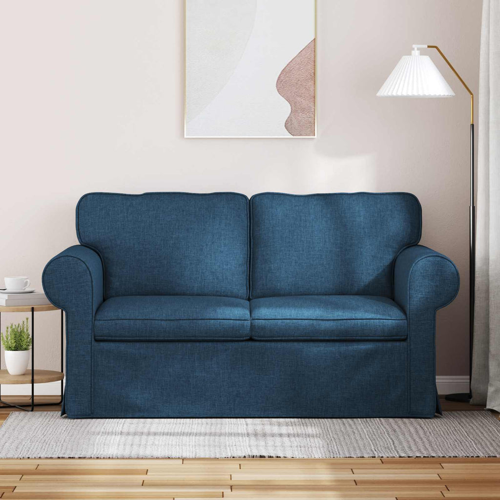 vidaXL Sofa Niebieski 155 x 82 x 80 cm tkanina