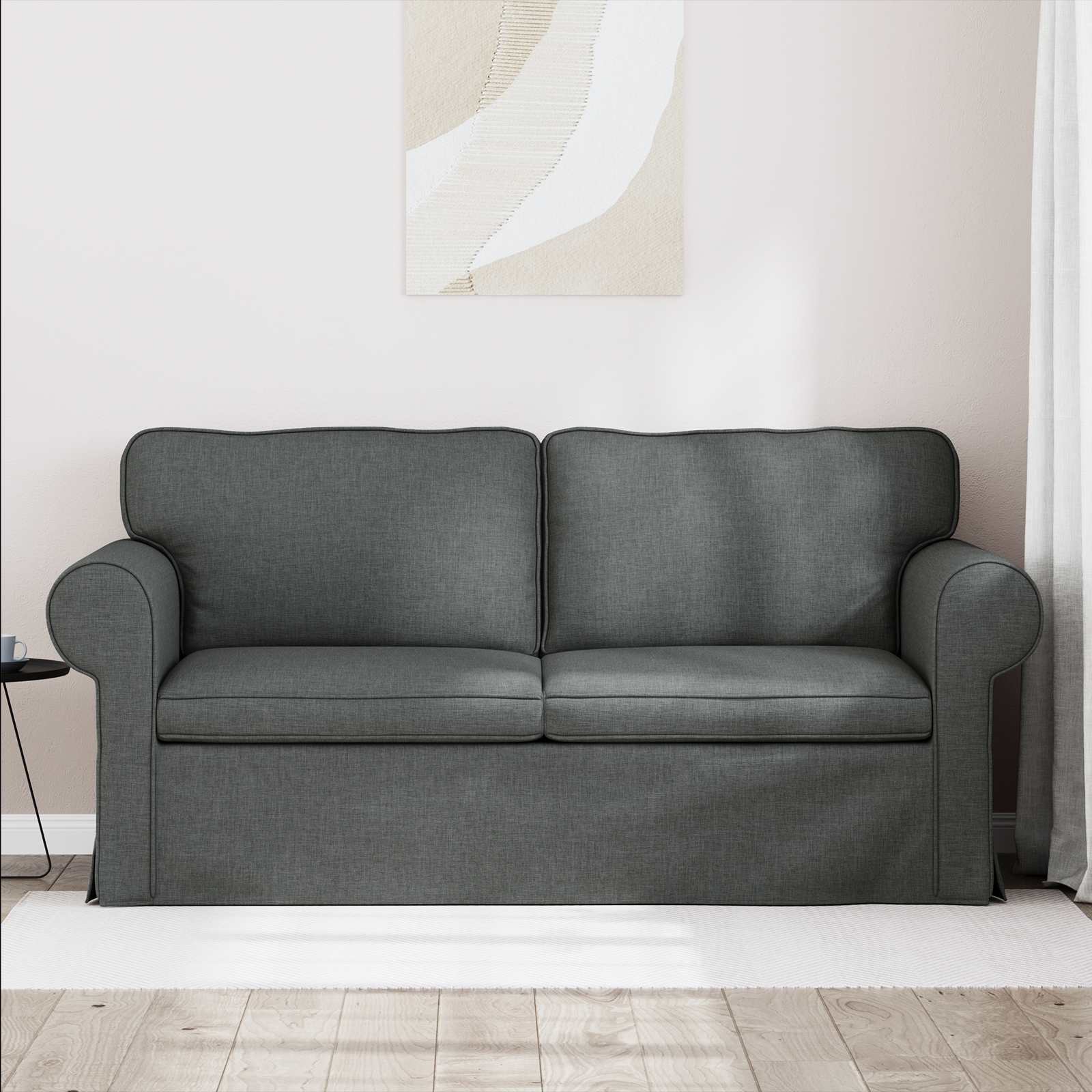 vidaXL Sofa Ciemnoszary 175 x 82 x 80 cm tkanina