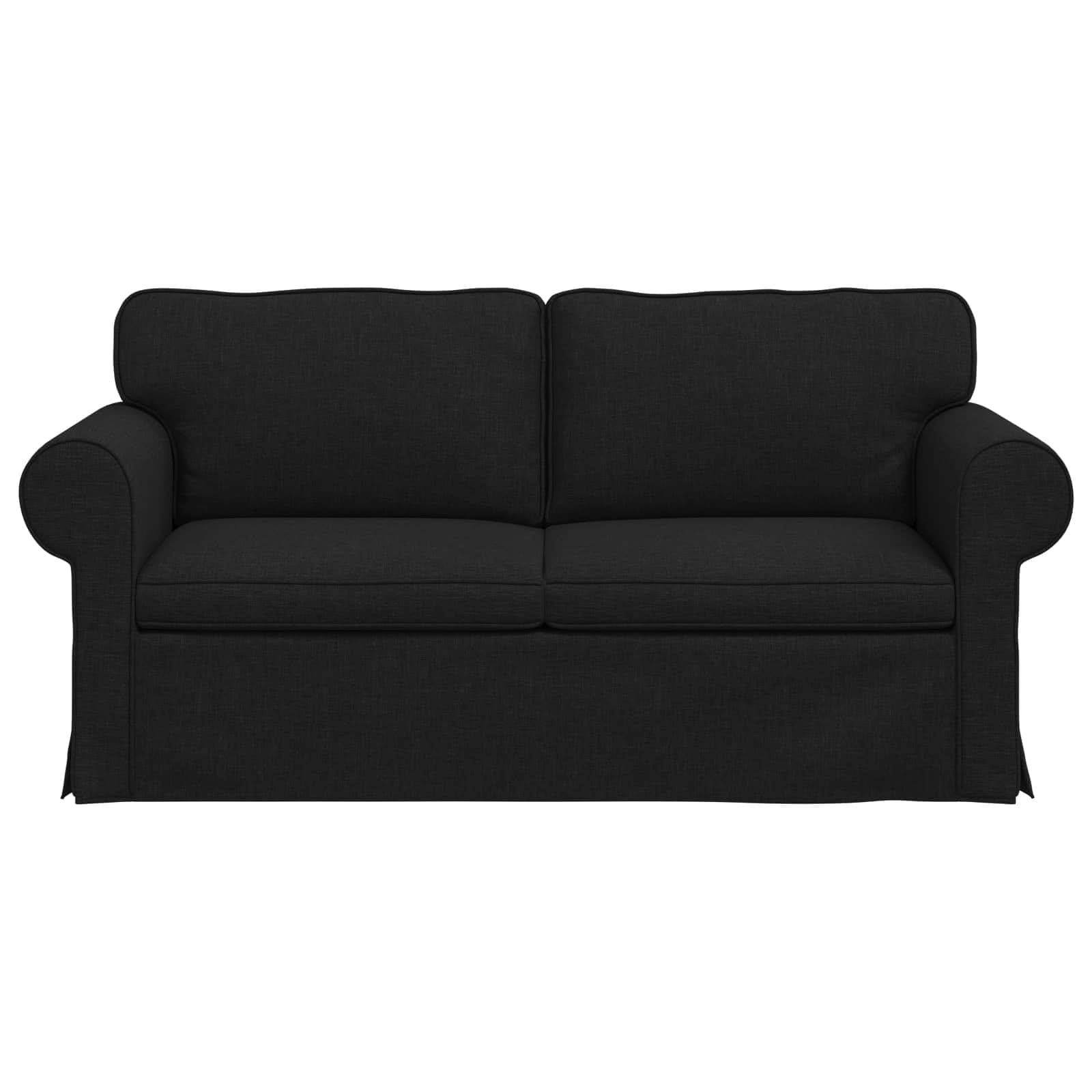 vidaXL Sofa Czarny 175 x 82 x 80 cm tkanina