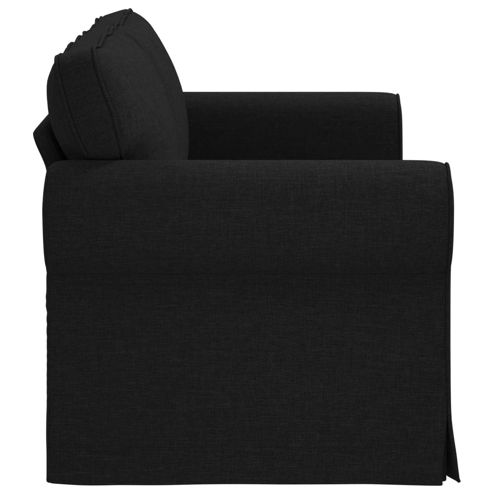 vidaXL Sofa Czarny 175 x 82 x 80 cm tkanina