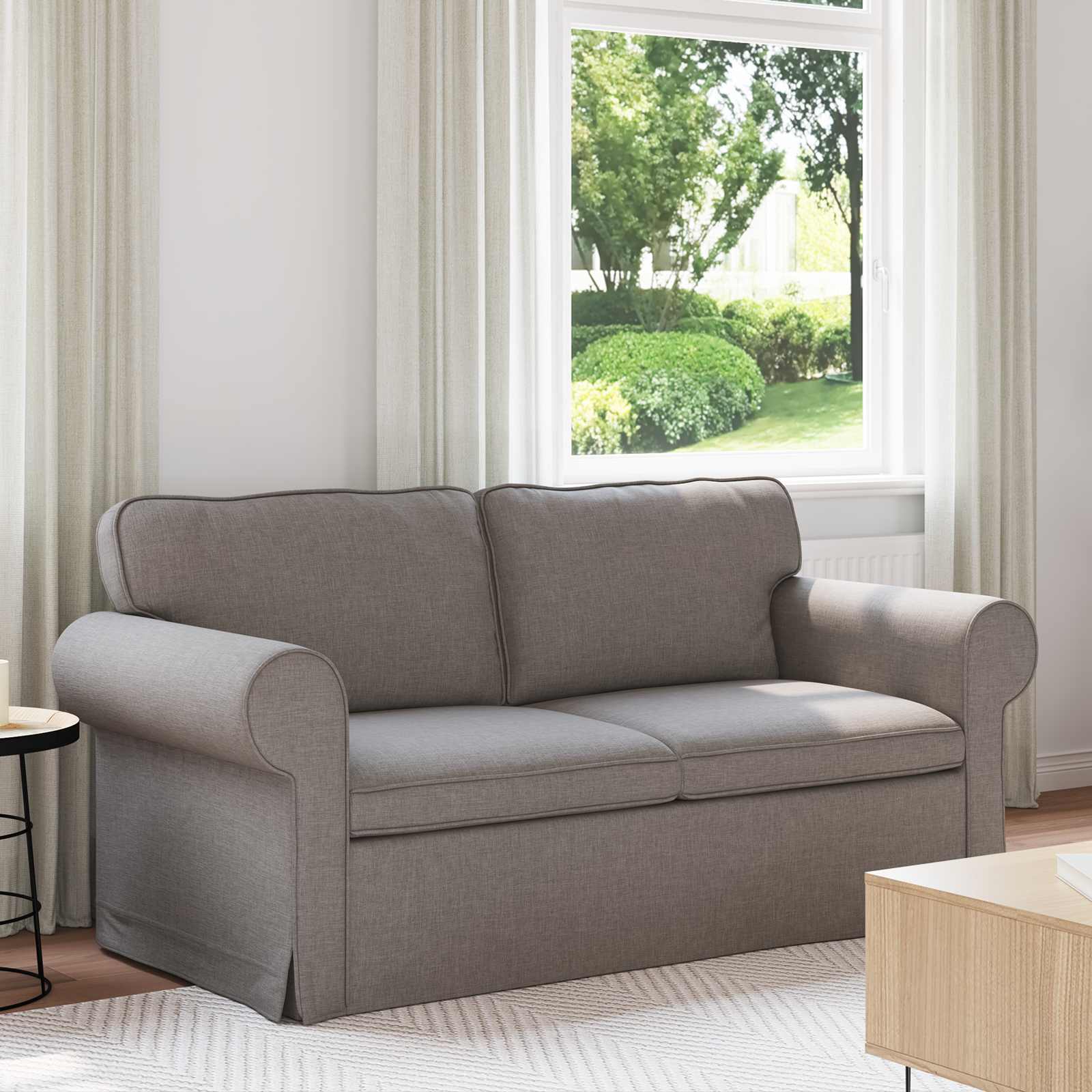 vidaXL Sofa Ciemnoszary 175 x 82 x 80 cm tkanina