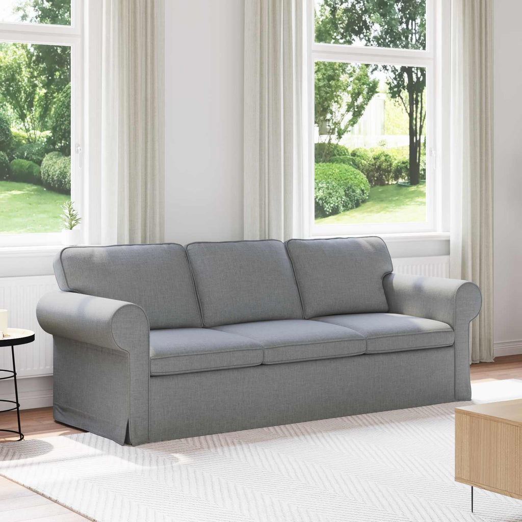 vidaXL Sofa Jasnoszary 215 x 82 x 80 cm tkanina