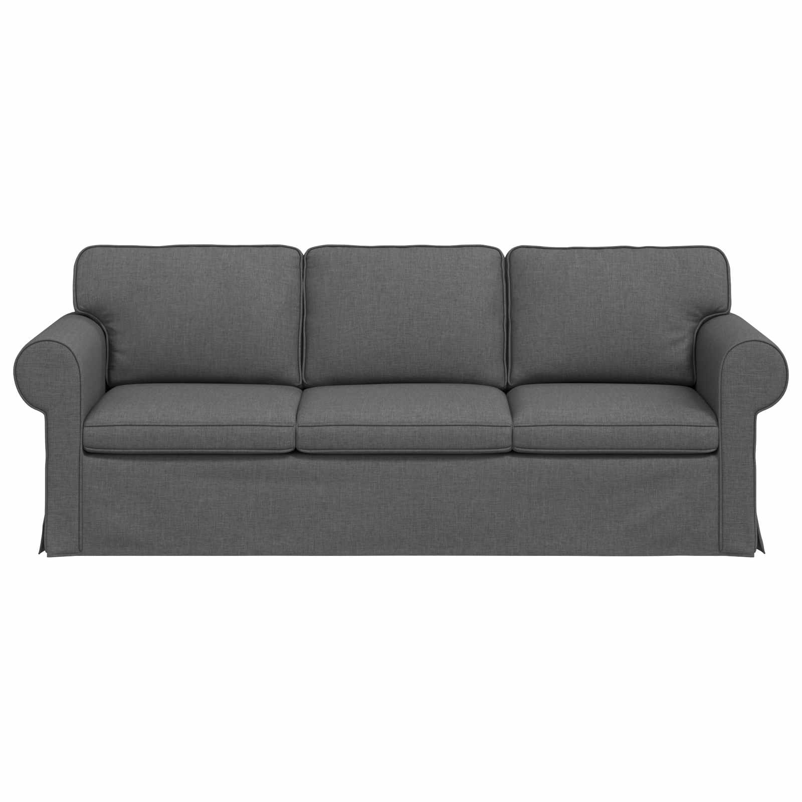 vidaXL Sofa Ciemnoszary 215 x 82 x 80 cm tkanina