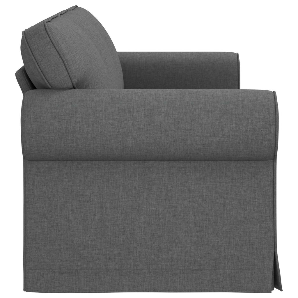 vidaXL Sofa Ciemnoszary 215 x 82 x 80 cm tkanina
