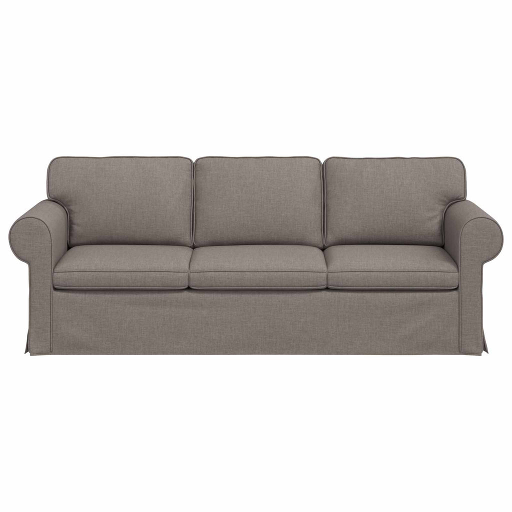 vidaXL Sofa Ciemnoszary 215 x 82 x 80 cm tkanina