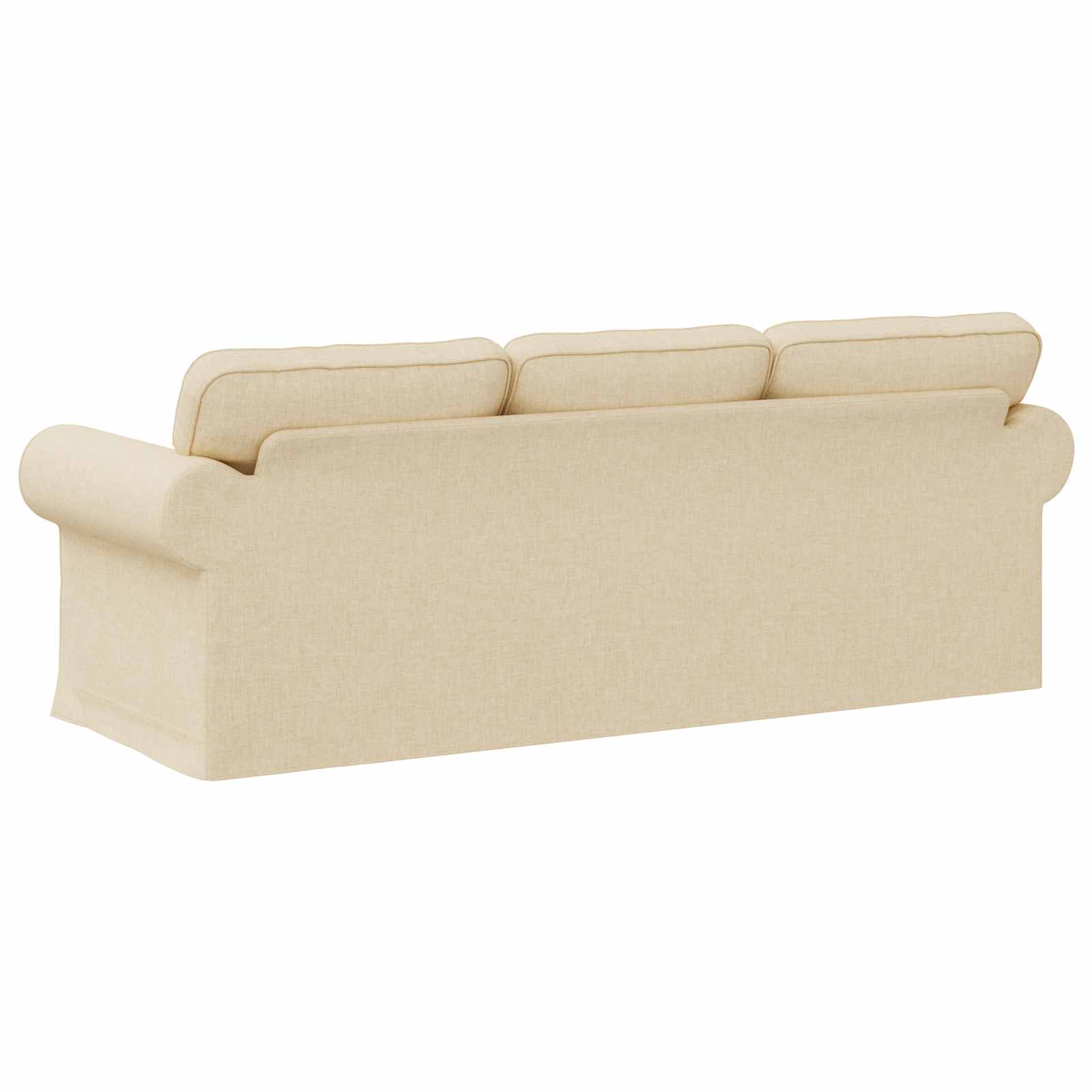 vidaXL Sofa Kremowy 215 x 82 x 80 cm tkanina