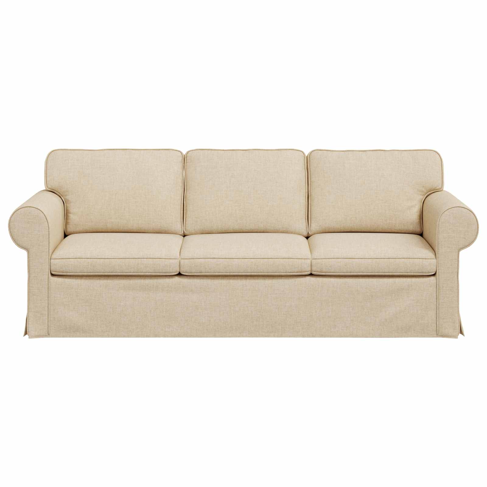 vidaXL Sofa Kremowy 215 x 82 x 80 cm tkanina