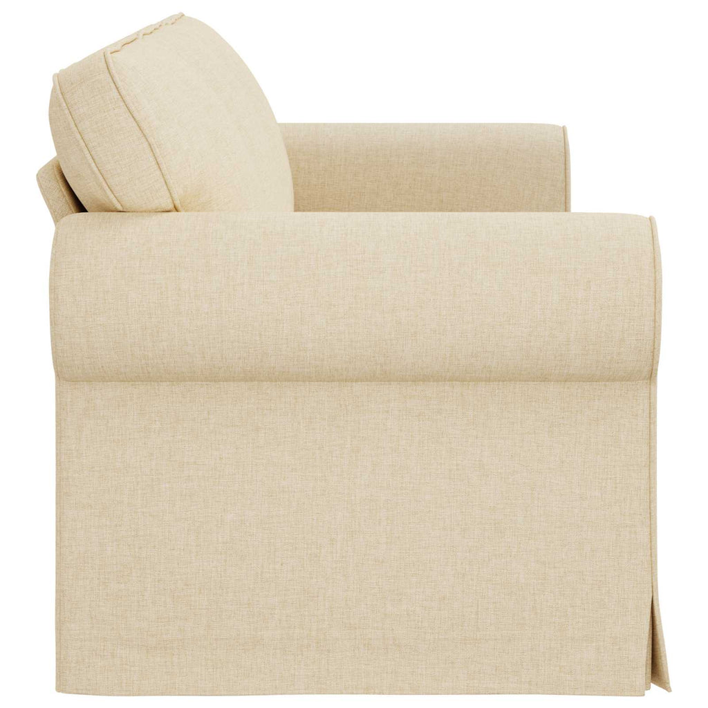 vidaXL Sofa Kremowy 215 x 82 x 80 cm tkanina