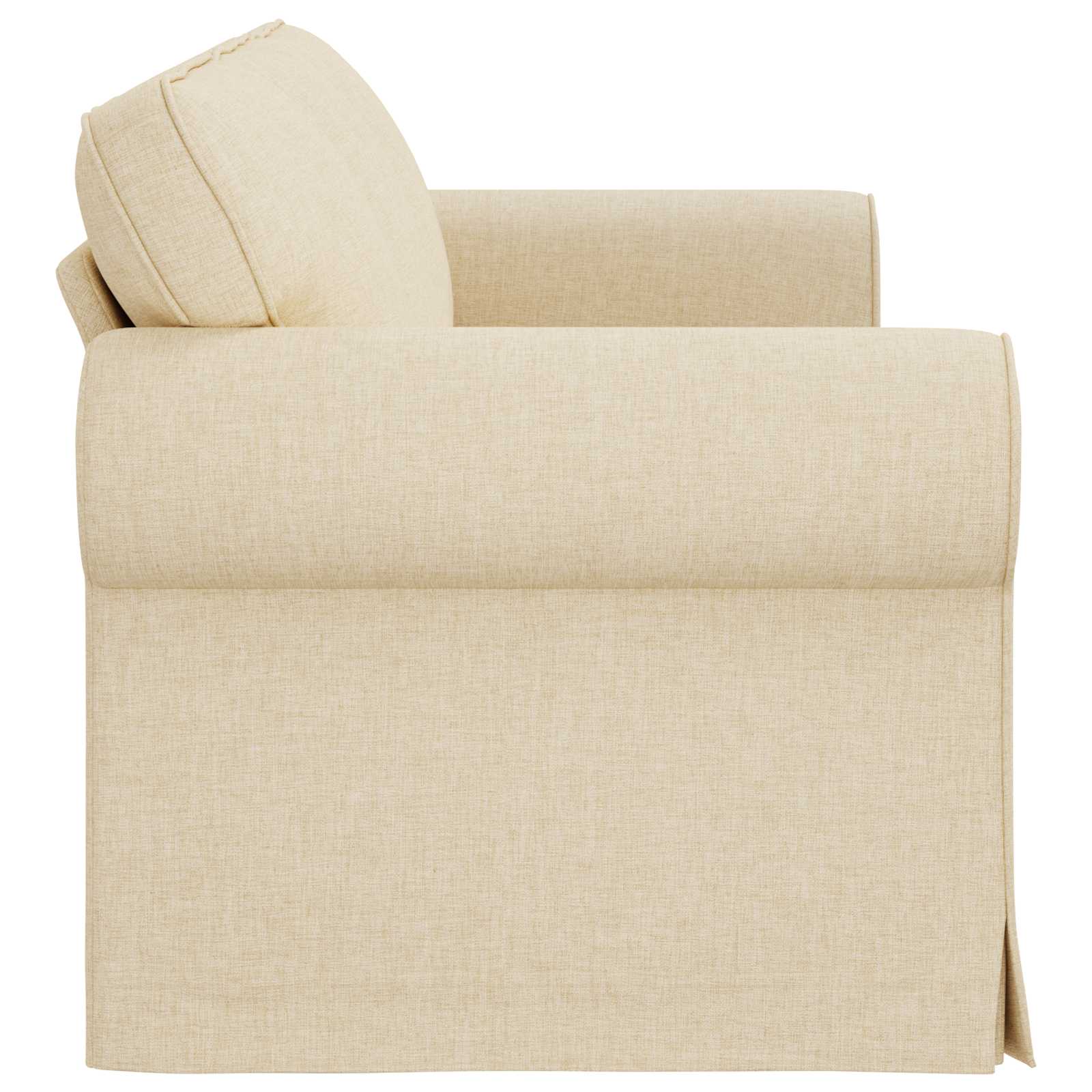 vidaXL Sofa Kremowy 215 x 82 x 80 cm tkanina