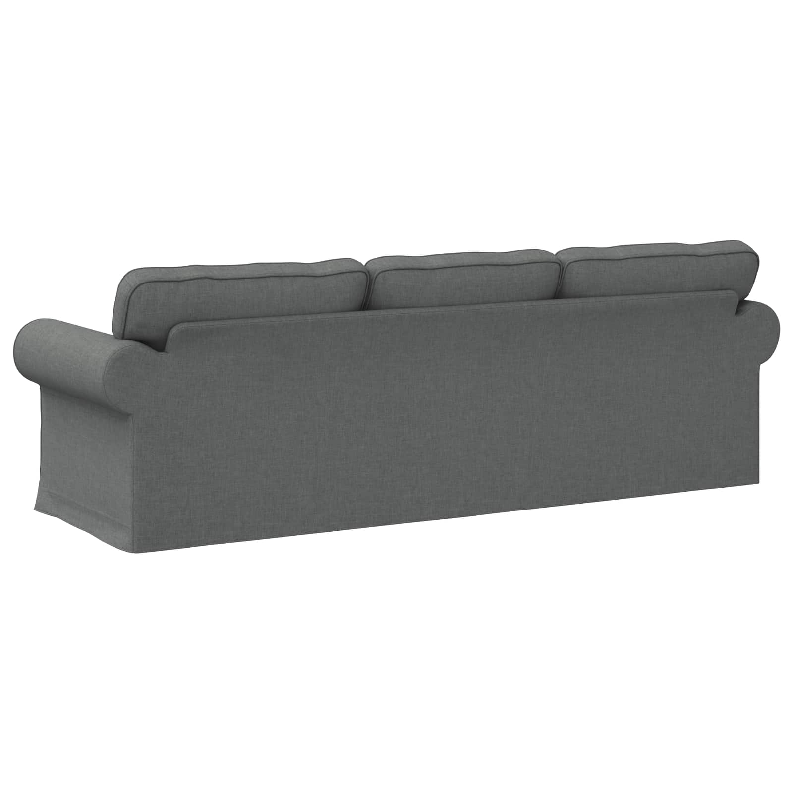 vidaXL Sofa Ciemnoszary 245 x 82 x 80 cm tkanina
