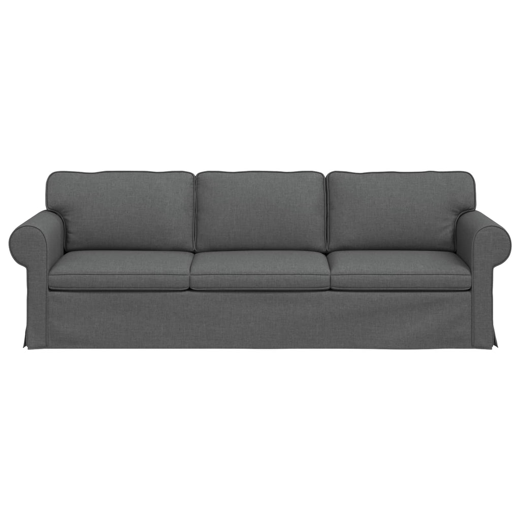 vidaXL Sofa Ciemnoszary 245 x 82 x 80 cm tkanina