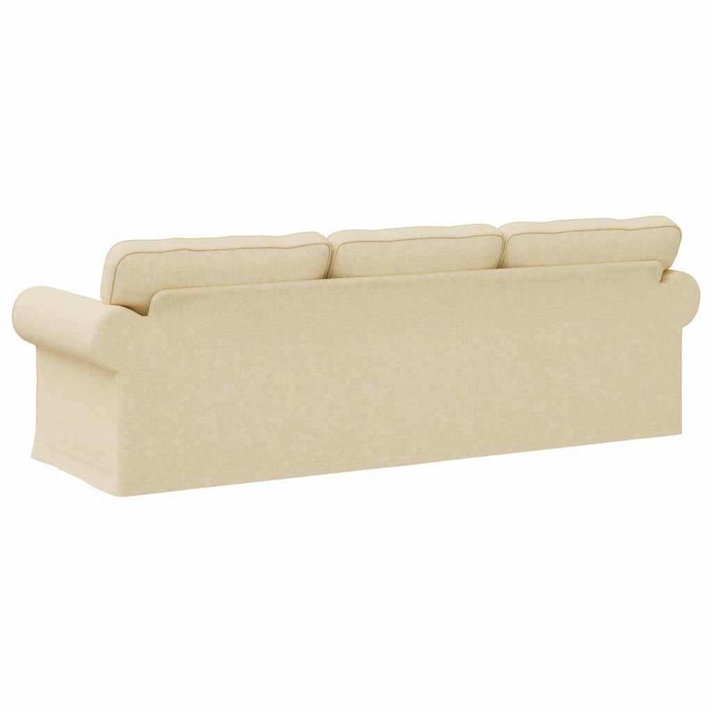 vidaXL Sofa Kremowy 245 x 82 x 80 cm tkanina