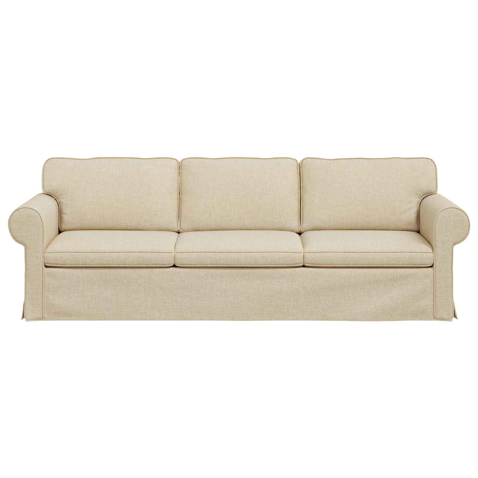 vidaXL Sofa Kremowy 245 x 82 x 80 cm tkanina