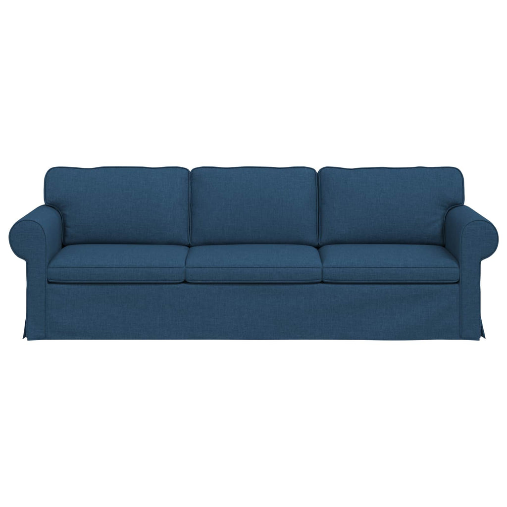 vidaXL Sofa Niebieski 245 x 82 x 80 cm tkanina