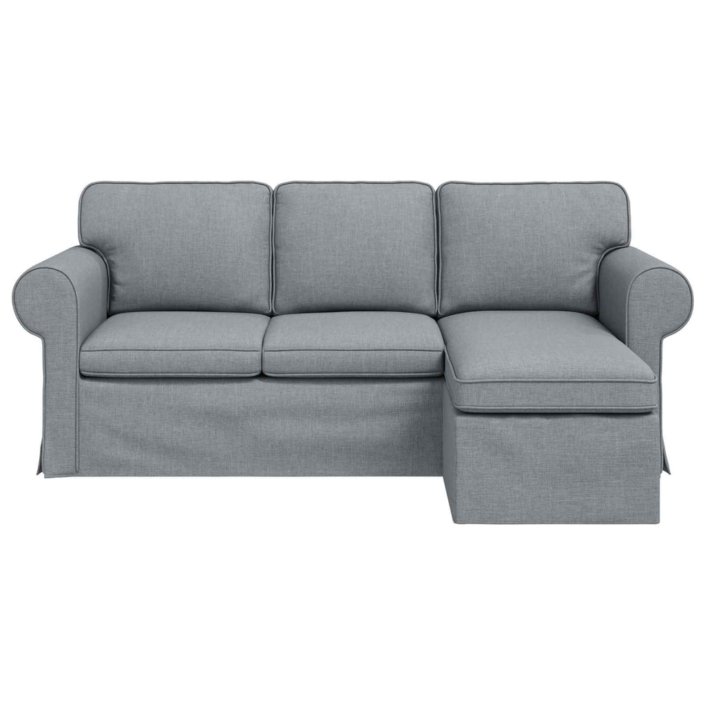 vidaXL Sofa Jasnoszary 195 x 138 x 80 cm tkanina