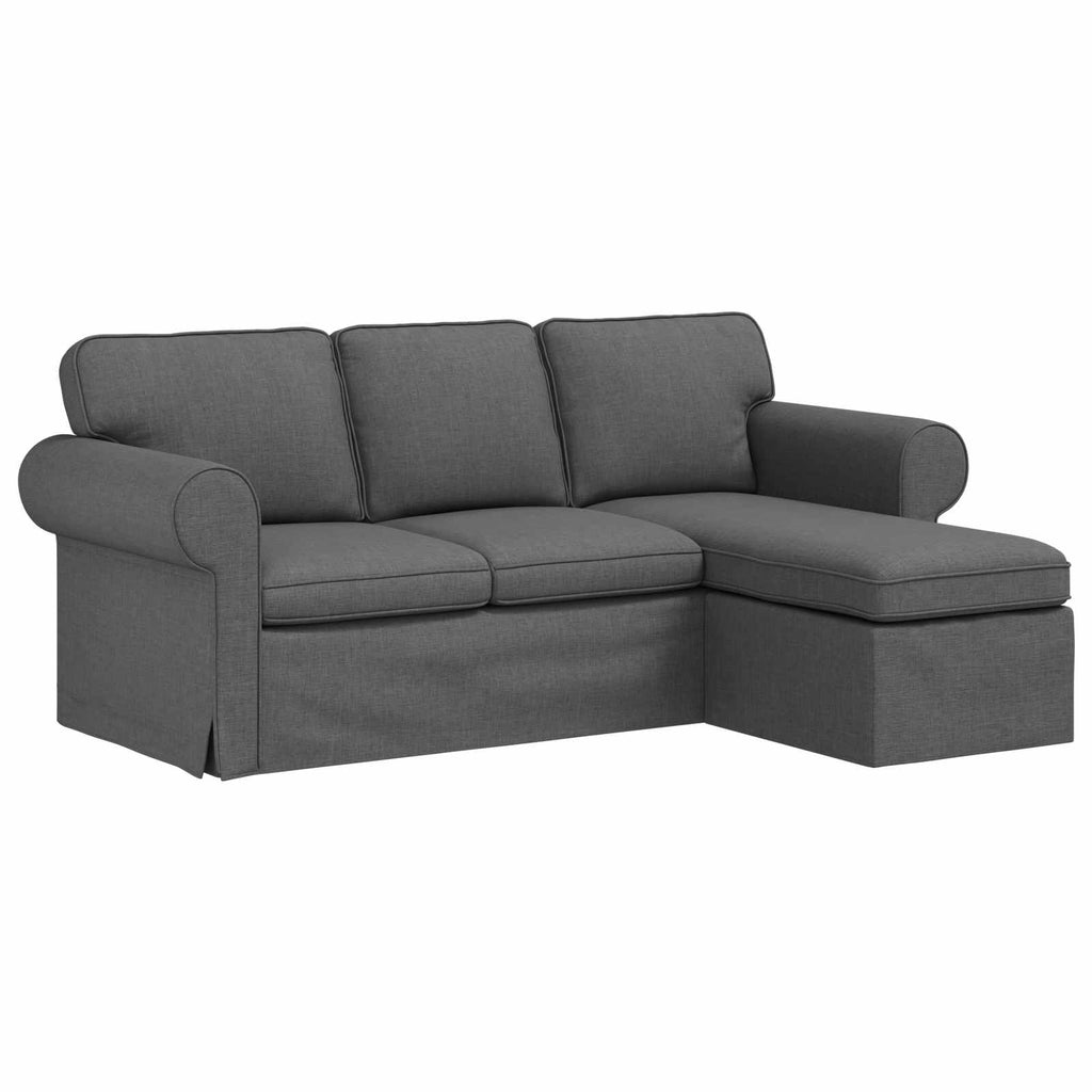 vidaXL Sofa Ciemnoszary 195 x 138 x 80 cm tkanina
