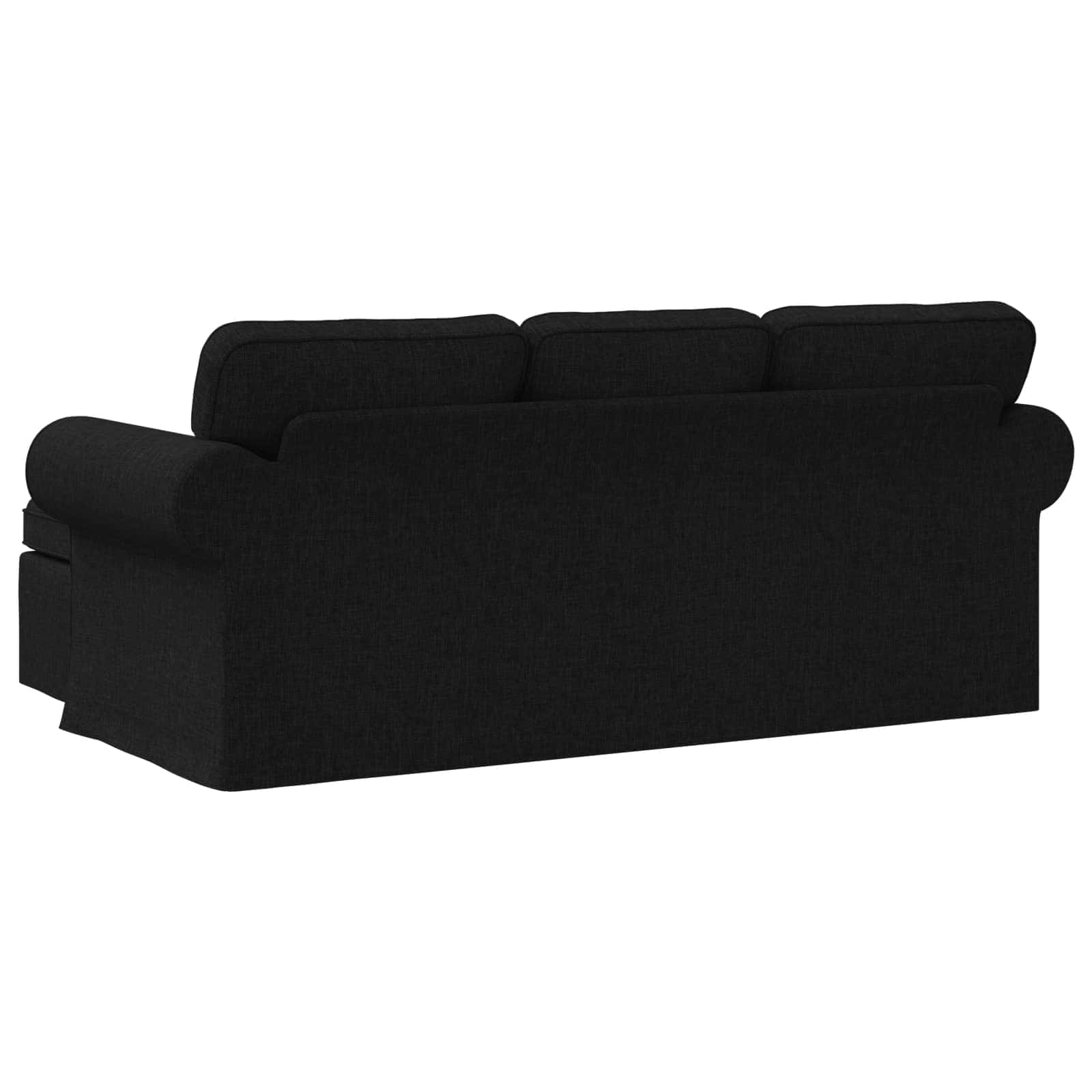 vidaXL Sofa Czarny 195 x 138 x 80 cm tkanina