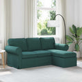 vidaXL Sofa Ciemna zieleń 195 x 138 x 80 cm tkanina