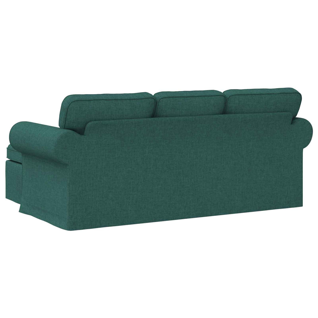 vidaXL Sofa Ciemna zieleń 195 x 138 x 80 cm tkanina