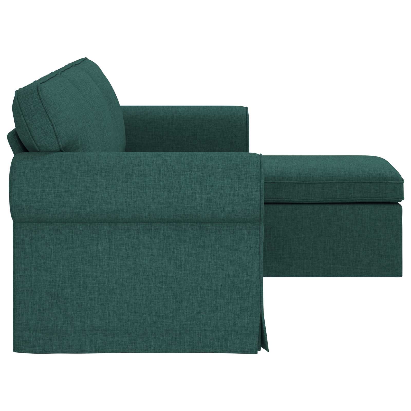 vidaXL Sofa Ciemna zieleń 195 x 138 x 80 cm tkanina