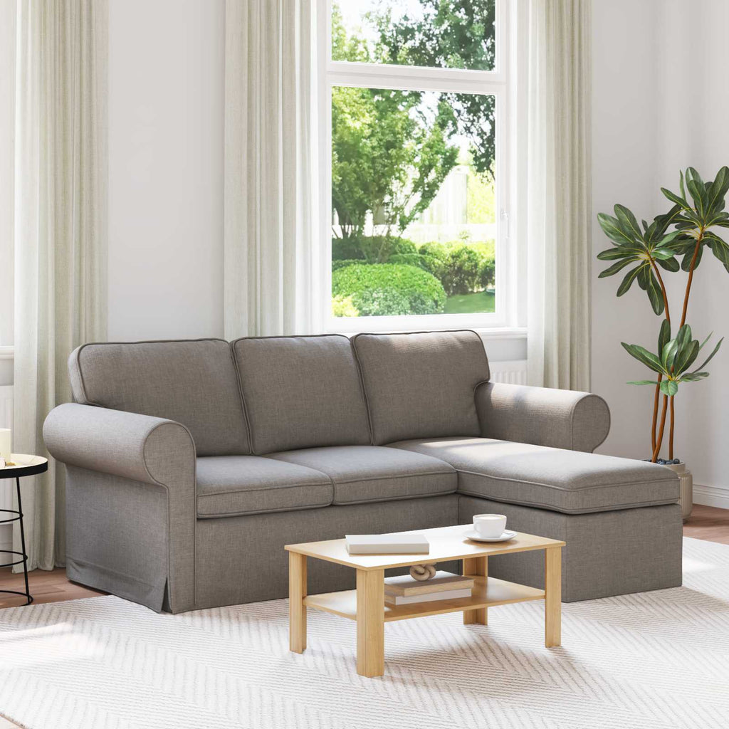 vidaXL Sofa Ciemnoszary 195 x 138 x 80 cm tkanina