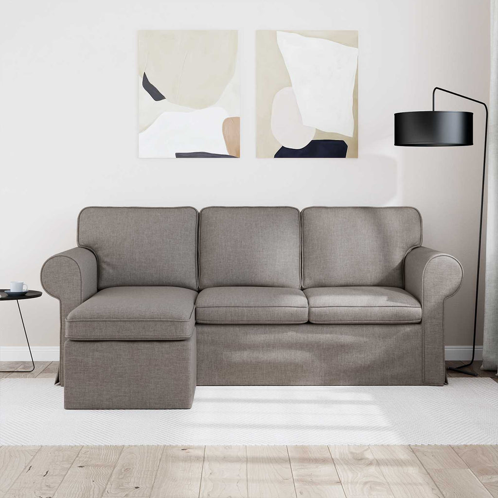 vidaXL Sofa Ciemnoszary 195 x 138 x 80 cm tkanina