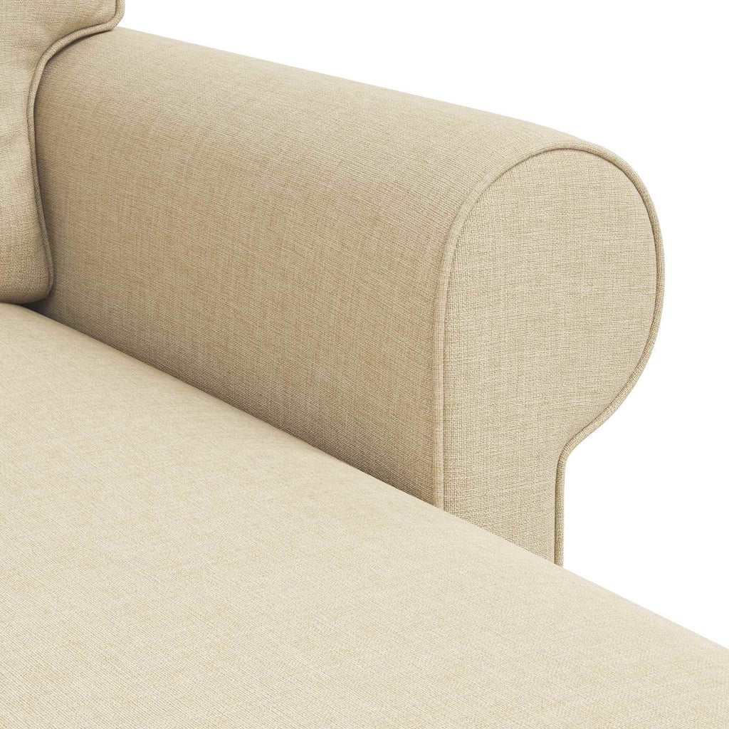 vidaXL Sofa Kremowy 195 x 138 x 80 cm tkanina