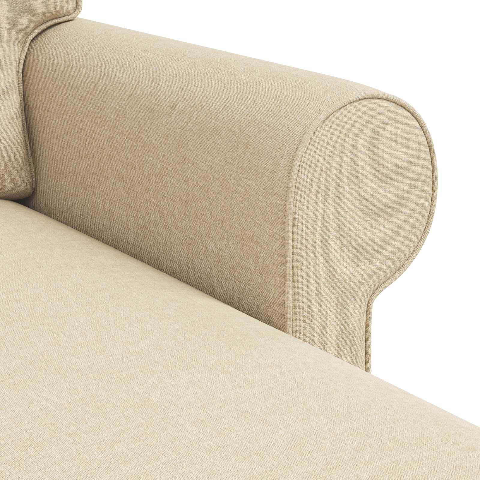 vidaXL Sofa Kremowy 195 x 138 x 80 cm tkanina