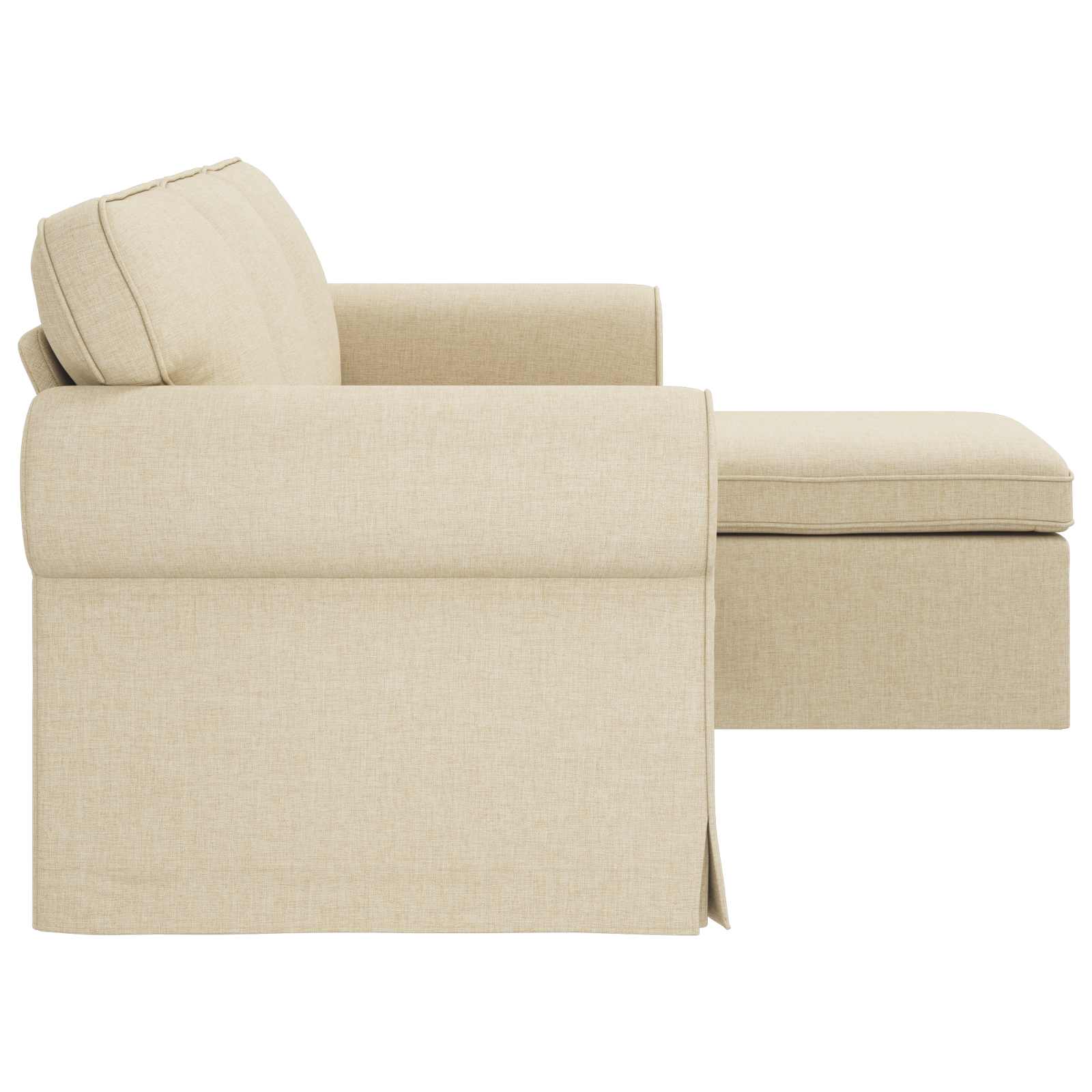 vidaXL Sofa Kremowy 195 x 138 x 80 cm tkanina