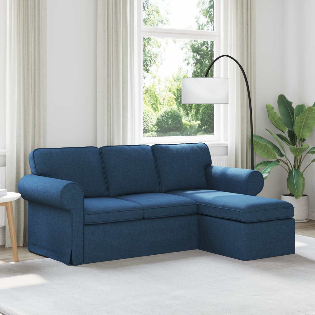 vidaXL Sofa Niebieski 195 x 138 x 80 cm tkanina