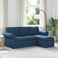 vidaXL Sofa Niebieski 195 x 138 x 80 cm tkanina